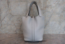 Load image into Gallery viewer, HERMES PICOTIN LOCK PM Clemence leather Blue pale Z Engraving Hand bag 700090097