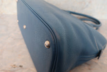 将图片加载到图库查看器,HERMES BOLIDE 35 Clemence leather Blue □G刻印 700120002