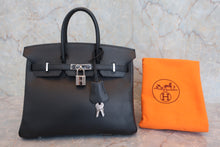画像をギャラリービューアに読み込む, HERMES/エルメス バーキン25 ヴォーエプソン ブラック □K刻印 ハンドバッグ 800060043
