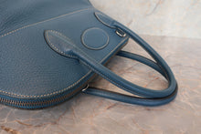 将图片加载到图库查看器,HERMES BOLIDE 35 Clemence leather Blue □G刻印 700120002