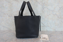 将图片加载到图库查看器,HERMES PICOTIN LOCK MM Clemence leather Black A刻印 Hand bag 800060210