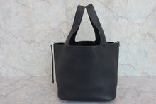 将图片加载到图库查看器,HERMES PICOTIN LOCK MM Clemence leather Black A刻印 Hand bag 800060210