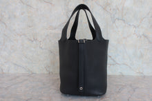 将图片加载到图库查看器,HERMES PICOTIN LOCK MM Clemence leather Black A刻印 Hand bag 800060210