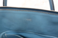 将图片加载到图库查看器,HERMES BOLIDE 35 Clemence leather Blue □G刻印 700120002