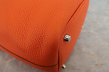 将图片加载到图库查看器,HERMES PICOTIN LOCK PM Clemence leather Orange poppy A刻印 Hand bag 800020131