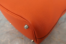 将图片加载到图库查看器,HERMES PICOTIN LOCK PM Clemence leather Orange poppy A刻印 Hand bag 800020131