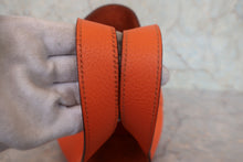 将图片加载到图库查看器,HERMES PICOTIN LOCK PM Clemence leather Orange poppy A刻印 Hand bag 800020131