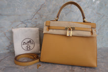 將圖片載入圖庫檢視器 HERMES/エルメス ケリー25 ヴォーエプソン ジョーヌアンブル C刻印 ショルダーバッグ 700070009