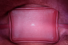 Load image into Gallery viewer, HERMES PICOTIN PM Clemence leather Rouge vif □G Engraving Hand bag 700120009