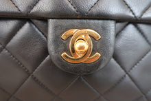 画像をギャラリービューアに読み込む, CHANEL/シャネル ミニマトラッセシングルフラップチェーンショルダーバッグ ラムスキン ブラック/ゴールド金具 ショルダーバッグ 800050009