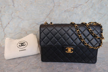画像をギャラリービューアに読み込む, CHANEL/シャネル 中マトラッセシングルフラップチェーンショルダーバッグ ラムスキン ブラック/ゴールド金具 ショルダーバッグ 700120241