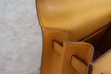 將圖片載入圖庫檢視器 HERMES/エルメス ケリー25 ヴォーエプソン ジョーヌアンブル C刻印 ショルダーバッグ 700070009