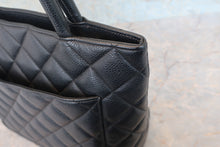 画像をギャラリービューアに読み込む, CHANEL/シャネル 復刻トート キャビアスキン ブラック/シルバー金具 トートバッグ 800020159