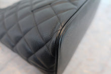 画像をギャラリービューアに読み込む, CHANEL/シャネル 復刻トート キャビアスキン ブラック/シルバー金具 トートバッグ 800020159