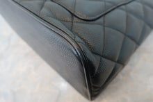 画像をギャラリービューアに読み込む, CHANEL/シャネル 復刻トート キャビアスキン ブラック/シルバー金具 トートバッグ 800020159