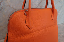 将图片加载到图库查看器,HERMES/BOLIDE 31 Clemence leather Orange □L刻印 Shoulder bag 700110186