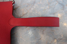 将图片加载到图库查看器,HERMES PICOTIN LOCK MM Clemence leather Rouge garance □H刻印 Hand bag 800030187