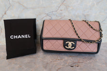 画像をギャラリービューアに読み込む, CHANEL/シャネル マトラッセチェーンショルダーバッグ ラムスキン ピンク/ブラック/ゴールド金具 ショルダーバッグ 800010018