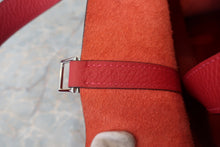 将图片加载到图库查看器,HERMES PICOTIN LOCK MM Clemence leather Rouge garance □H刻印 Hand bag 800030187