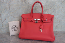 Load image into Gallery viewer, HERMES BIRKIN 35 Clemence leather Bougainvillier □M Engraving Hand bag 700060279
