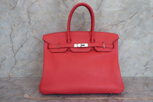 Load image into Gallery viewer, HERMES BIRKIN 35 Clemence leather Bougainvillier □M Engraving Hand bag 700060279