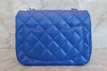 將圖片載入圖庫檢視器 CHANEL/シャネル ミニマトラッセシングルフラップチェーンショルダーバッグ ラムスキン ブルー/シルバー金具 ショルダーバッグ 700060011