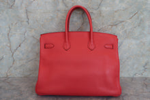 Load image into Gallery viewer, HERMES BIRKIN 35 Clemence leather Bougainvillier □M Engraving Hand bag 700060279