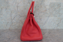 Load image into Gallery viewer, HERMES BIRKIN 35 Clemence leather Bougainvillier □M Engraving Hand bag 700060279