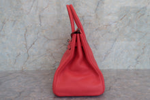 Load image into Gallery viewer, HERMES BIRKIN 35 Clemence leather Bougainvillier □M Engraving Hand bag 700060279