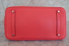 Load image into Gallery viewer, HERMES BIRKIN 35 Clemence leather Bougainvillier □M Engraving Hand bag 700060279