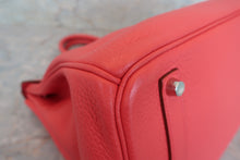 Load image into Gallery viewer, HERMES BIRKIN 35 Clemence leather Bougainvillier □M Engraving Hand bag 700060279