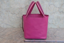 画像をギャラリービューアに読み込む, HERMES/エルメス ピコタンロックMMトレサージュ ヴォーエプソン マグノリア/ブルーサフィール/クレ C刻印 ハンドバッグ 800030190