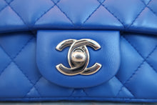 將圖片載入圖庫檢視器 CHANEL/シャネル ミニマトラッセシングルフラップチェーンショルダーバッグ ラムスキン ブルー/シルバー金具 ショルダーバッグ 700060011