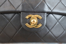 Load image into Gallery viewer, CHANEL Mini Matelasse single flap chain shoulder bag Lambskin Black/Gold hadware Shoulder bag 800070016