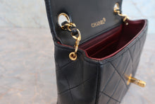 Load image into Gallery viewer, CHANEL Mini Matelasse single flap chain shoulder bag Lambskin Black/Gold hadware Shoulder bag 800070016