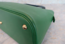 画像をギャラリービューアに読み込む, HERMES/エルメス ボリード35 クシュベル グリーン/ネイビー 〇Z刻印 ハンドバッグ 700060309