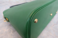 画像をギャラリービューアに読み込む, HERMES/エルメス ボリード35 クシュベル グリーン/ネイビー 〇Z刻印 ハンドバッグ 700060309