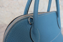 将图片加载到图库查看器,HERMES/BOLIDE 31 Clemence leather Blue jean □I刻印 Shoulder bag 800080076