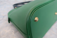 画像をギャラリービューアに読み込む, HERMES/エルメス ボリード35 クシュベル グリーン/ネイビー 〇Z刻印 ハンドバッグ 700060309