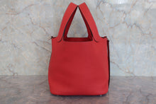 将图片加载到图库查看器,HERMES PICOTIN LOCK PM Clemence leather Rouge pivoine □R刻印 Hand bag 800080103