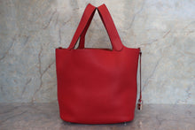 將圖片載入圖庫檢視器 HERMES/エルメス ピコタンロックGM トリヨンクレマンス ルージュカザック □R刻印 ハンドバッグ 700120004