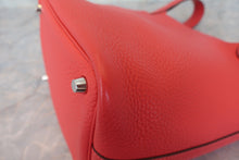 将图片加载到图库查看器,HERMES PICOTIN LOCK PM Clemence leather Rouge pivoine □R刻印 Hand bag 800080103