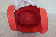 将图片加载到图库查看器,HERMES PICOTIN LOCK PM Clemence leather Rouge pivoine □R刻印 Hand bag 800080103