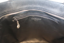 画像をギャラリービューアに読み込む, CHANEL/シャネル 復刻トート キャビアスキン ブラック/シルバー金具 トートバッグ 800020137