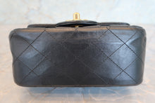 Load image into Gallery viewer, CHANEL Mini matelasse chain shoulder bag Lambskin Black/Gold hadware Shoulder bag 700090095
