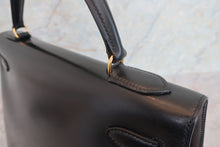 Load image into Gallery viewer, HERMES KELLY 32 Box carf leather Black Shoulder bag 700060289