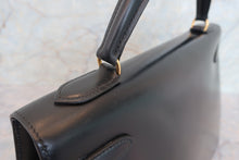 Load image into Gallery viewer, HERMES KELLY 32 Box carf leather Black Shoulder bag 700060289