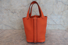Load image into Gallery viewer, HERMES PICOTIN LOCK PM Clemence leather Feu □R Engraving Hand bag 800030177