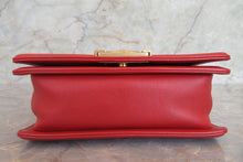 Load image into Gallery viewer, CHANEL LeBOY CHANEL chain shoulder bag Lambskin Red/Goldr hadware Shoulder bag 700060077