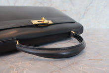 Load image into Gallery viewer, HERMES KELLY 32 Box carf leather Black Shoulder bag 700060289